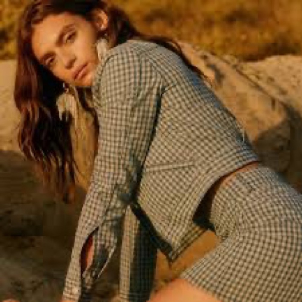 Reformation RARE SET Cher Denim 2 piece - Picture 2 of 2